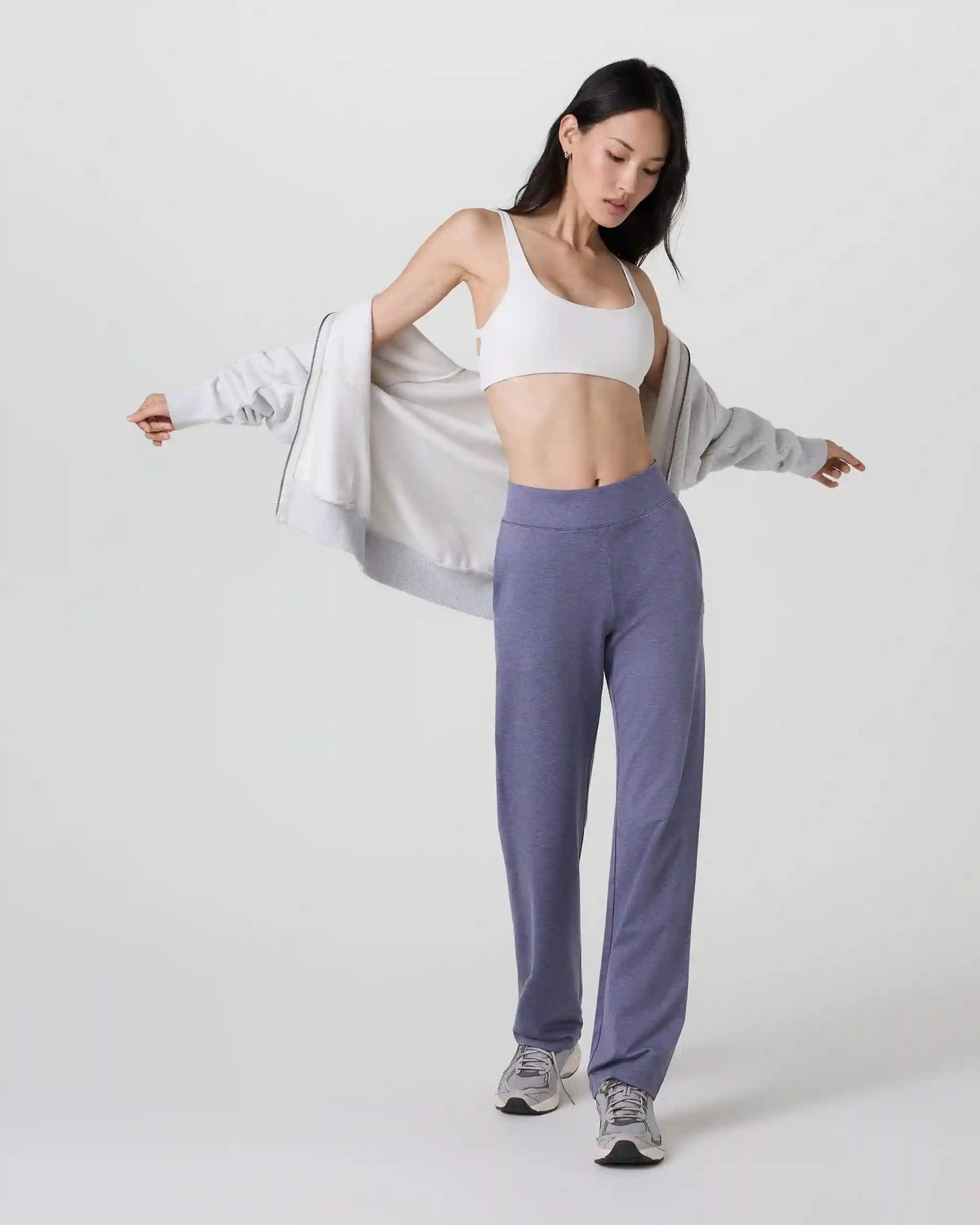 Halo Straight Leg Trouser | Cosmic Heather
