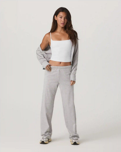 Halo Modern Straight Leg Pant-Short | Pale Grey Heather