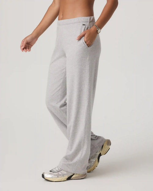 Halo Modern Straight Leg Pant-Short | Pale Grey Heather
