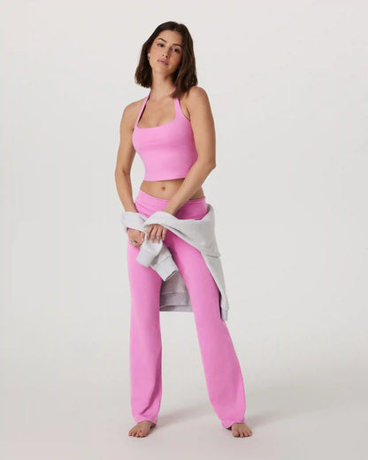 Halo Halter Top | Azalea Pink Heather