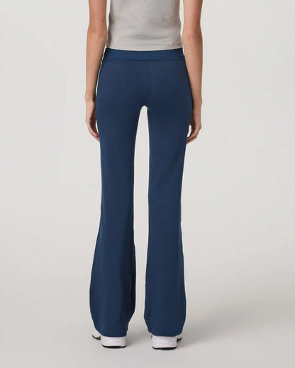 Halo Low Rise Slim Flare Pant | Blue Coast Heather