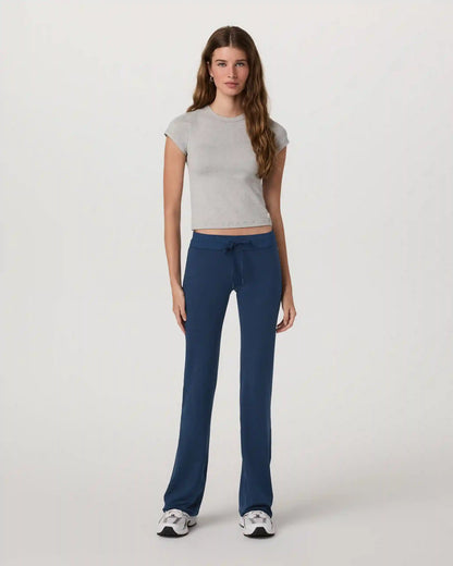 Halo Low Rise Slim Flare Pant | Blue Coast Heather