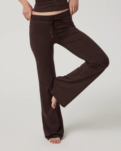 Halo Low Rise Slim Flare Pant | Java Heather