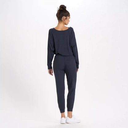 Long-Sleeve Lux Jumpsuit | Midnight Heather