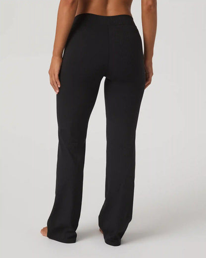 Inversion Rib Slim Flare | Black