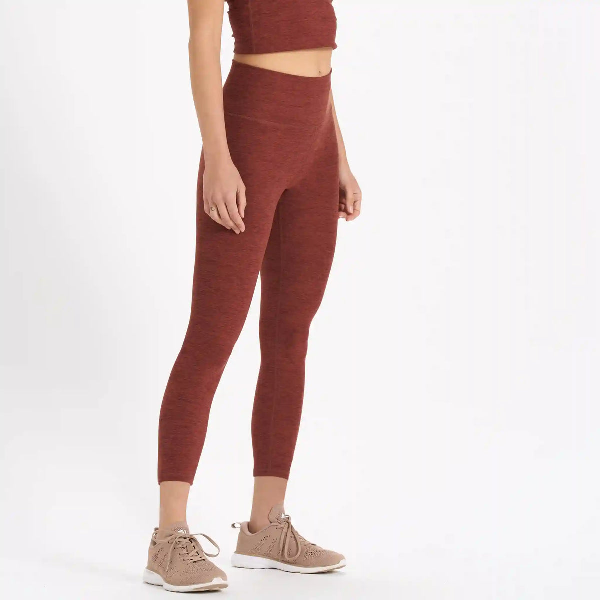 Clean Elevation Legging-Short | Brick Heather
