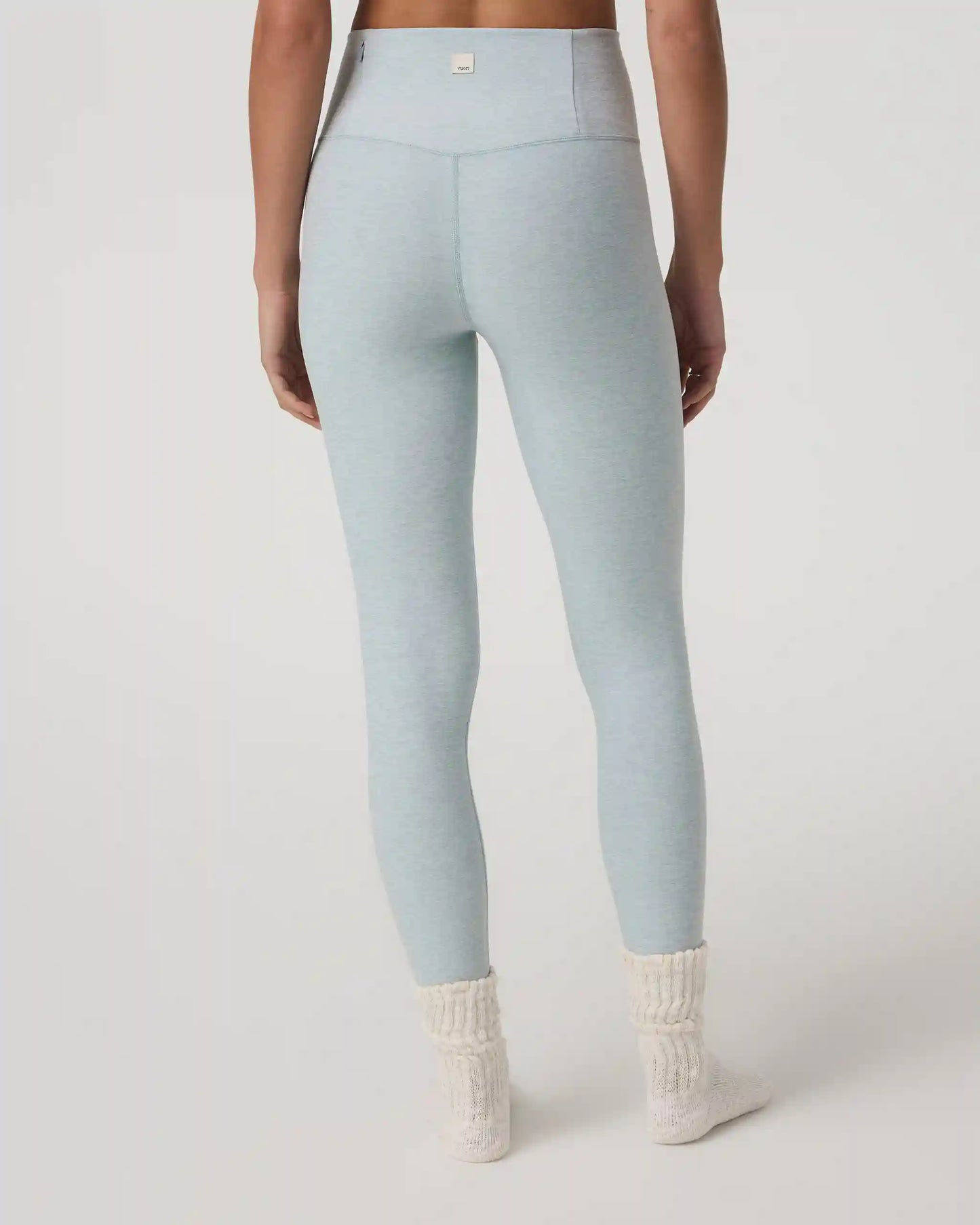 Clean Elevation Legging - Short | Blue Haze Heather