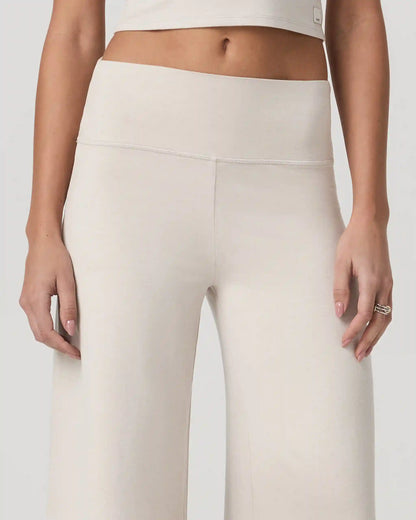 Halo Easy Wideleg Pant | Ecru Heather