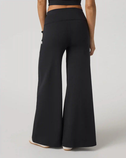 Halo Easy Wideleg Pant | Solid Black