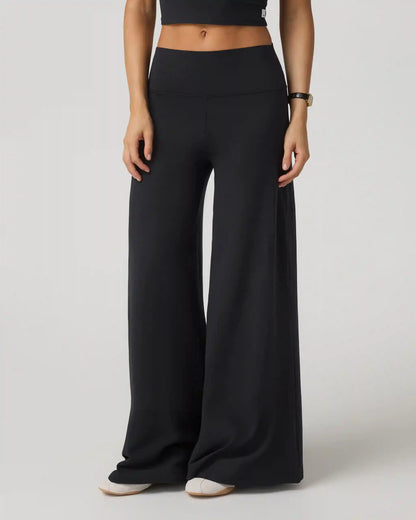 Halo Easy Wideleg Pant | Solid Black