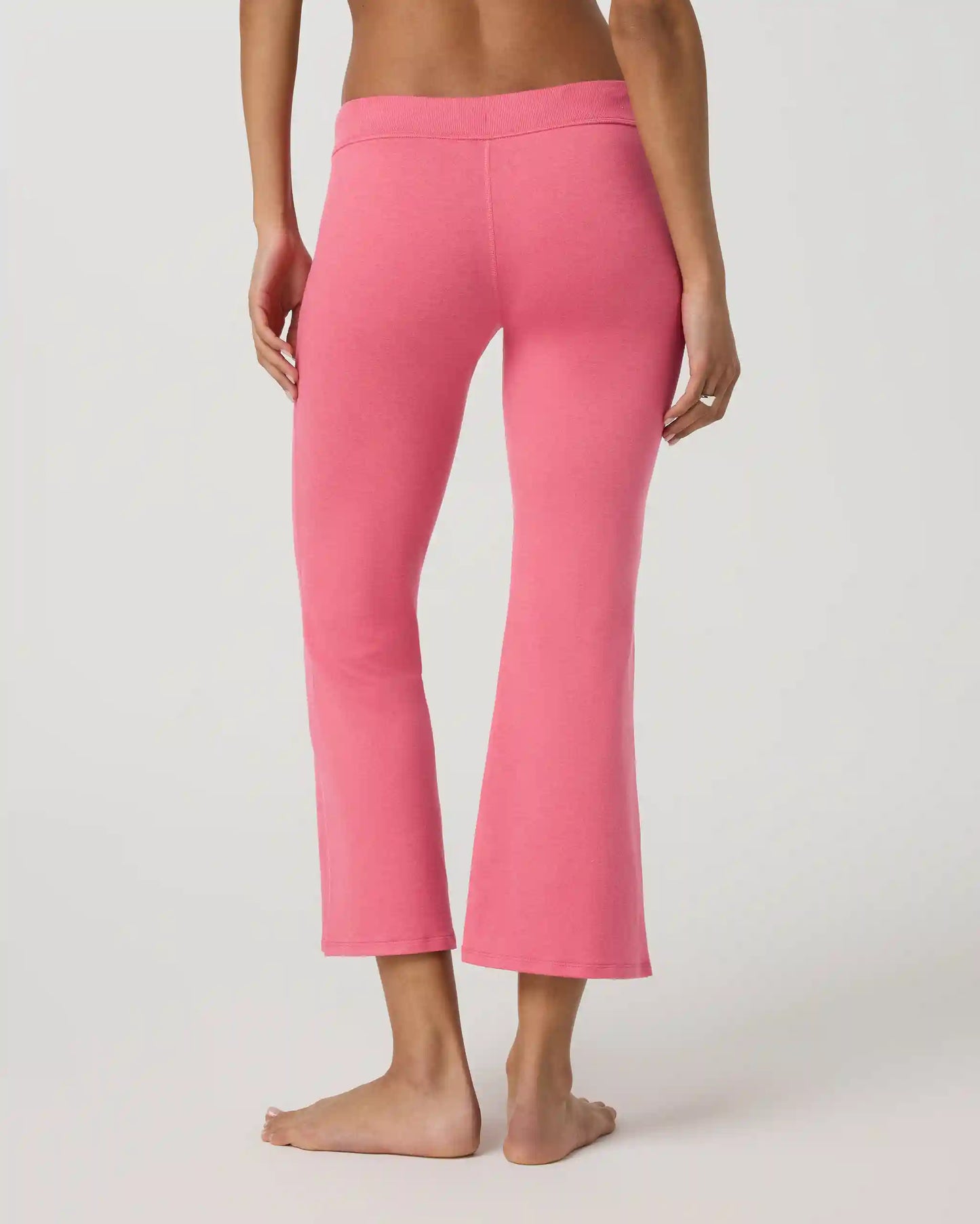 Halo Slim Flare Ankle Pant | Sunset Pink Heather