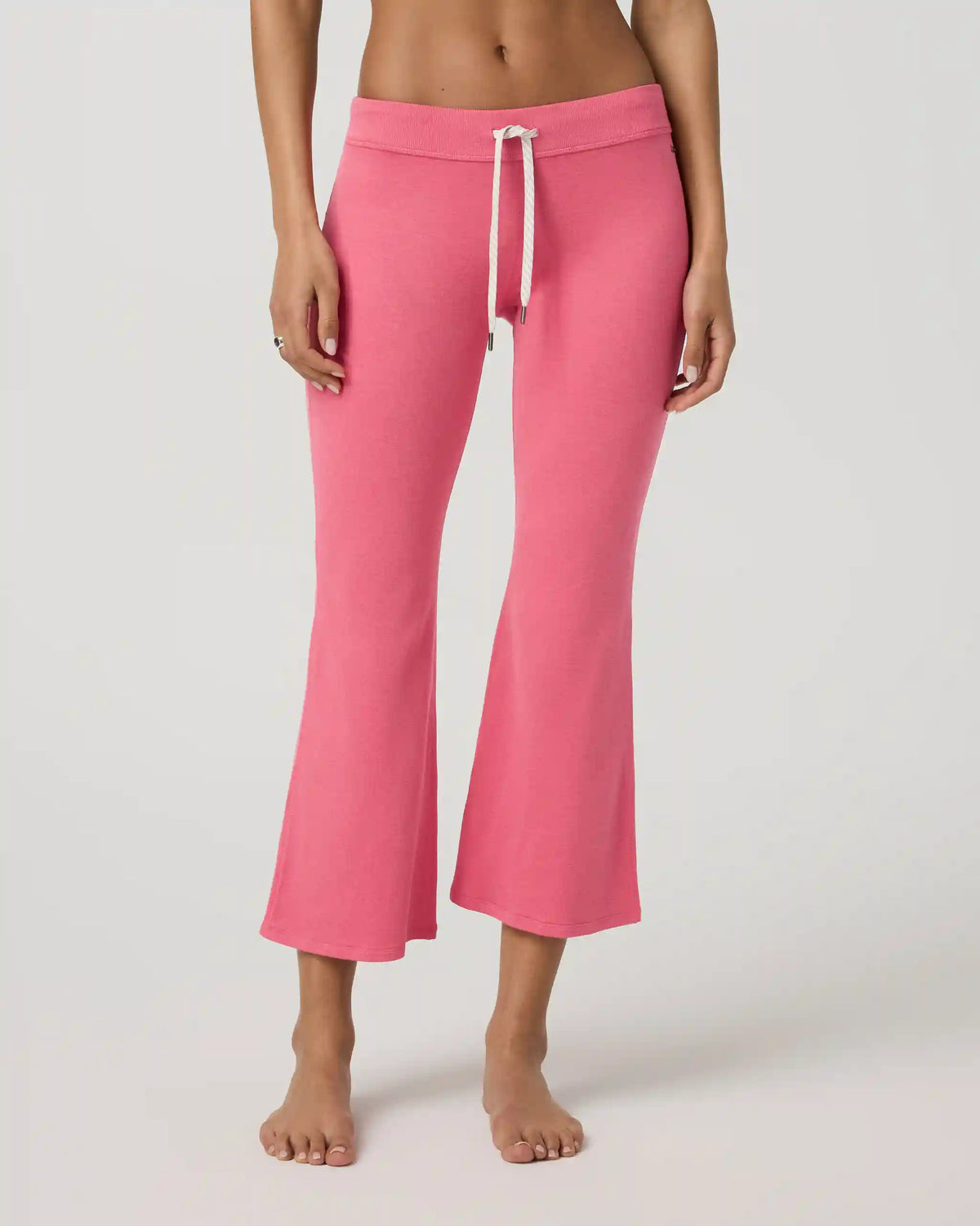 Halo Slim Flare Ankle Pant | Sunset Pink Heather