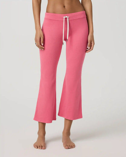 Halo Slim Flare Ankle Pant | Sunset Pink Heather