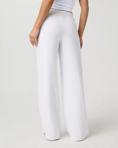 Halo Essential Wideleg Pant - Long | White