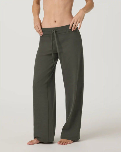 Halo Low Rise Straight Leg Pant - Long | Army Heather