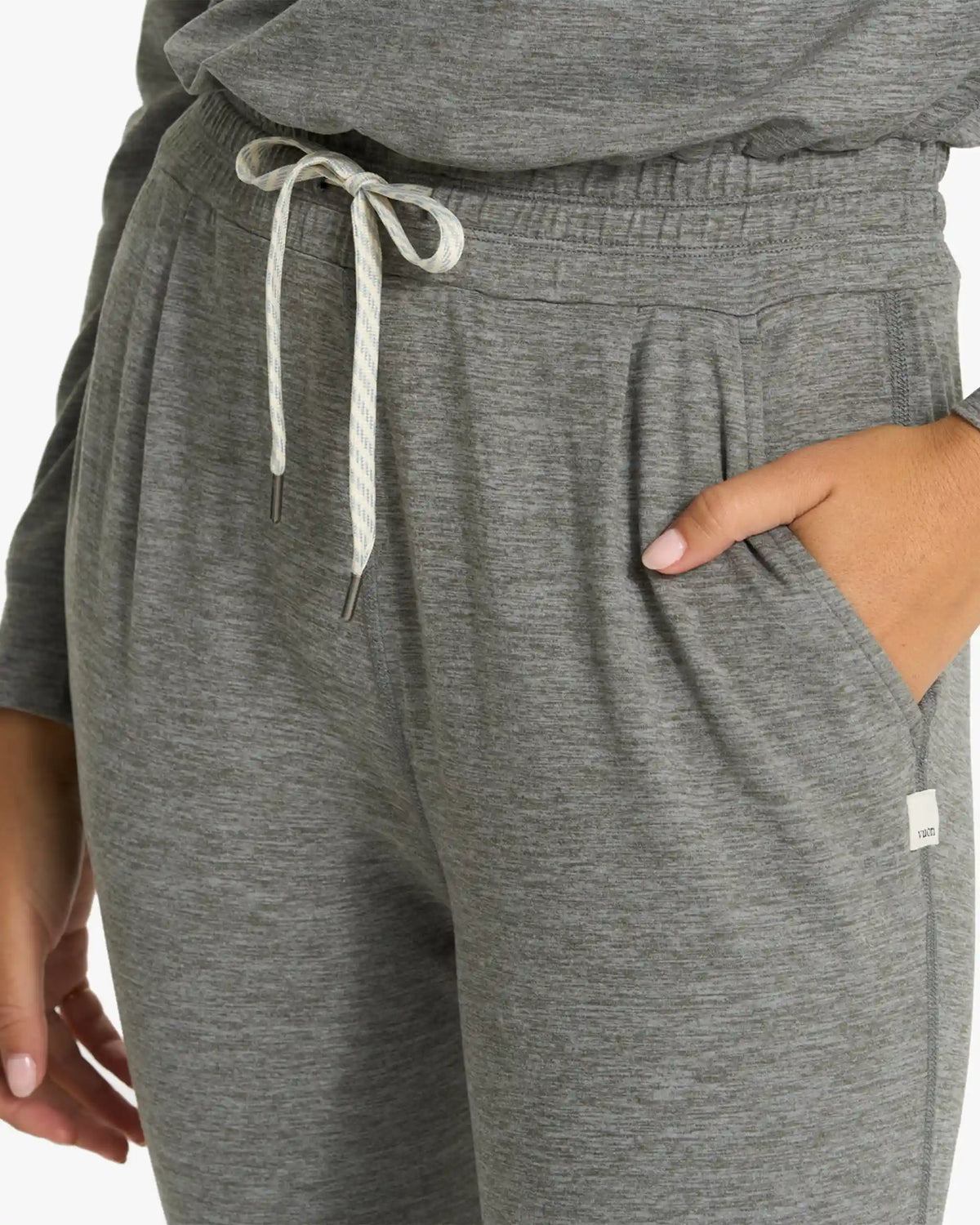 Lux Henley Jumpsuit | Heather Grey