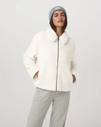 Lou Full Zip Jacket | Marshmallow
