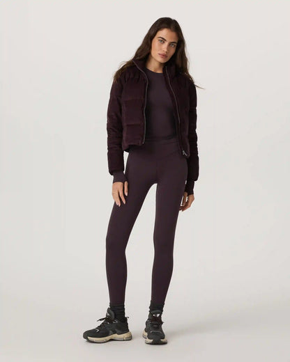 Carmel Corduroy Puffer | Raisin