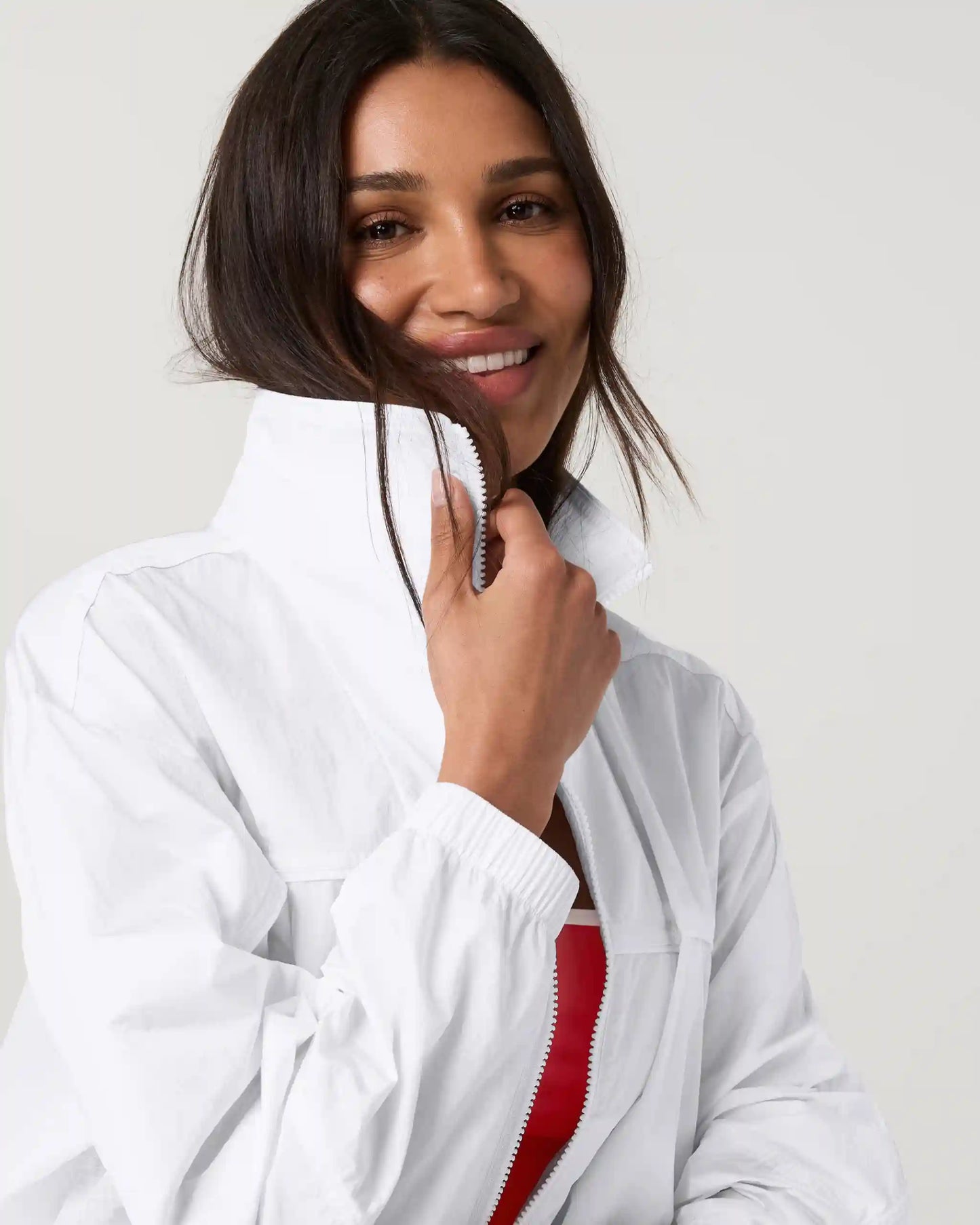 Court Full Zip | White