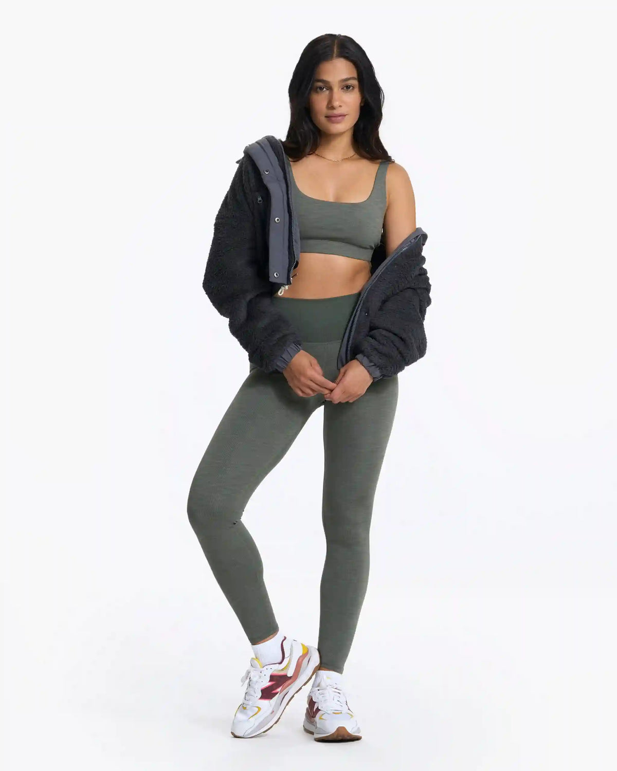 Cozy Sherpa Jacket | Charcoal