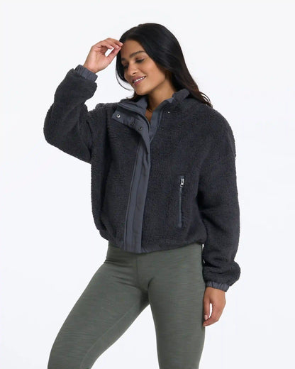 Cozy Sherpa Jacket | Charcoal