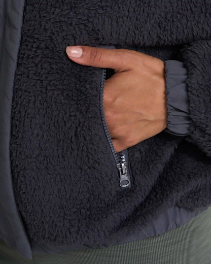 Cozy Sherpa Jacket | Charcoal