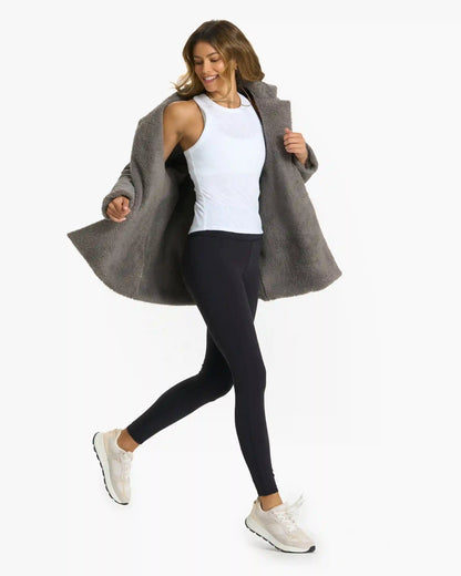 Cozy Sherpa Blazer | Smoke