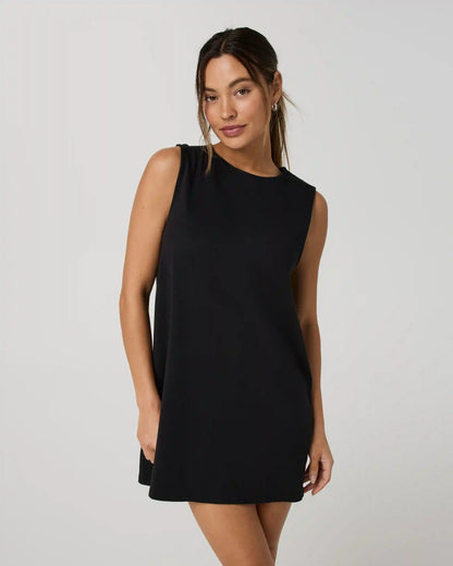 Heavyweight Cotton Easy Dress | Black