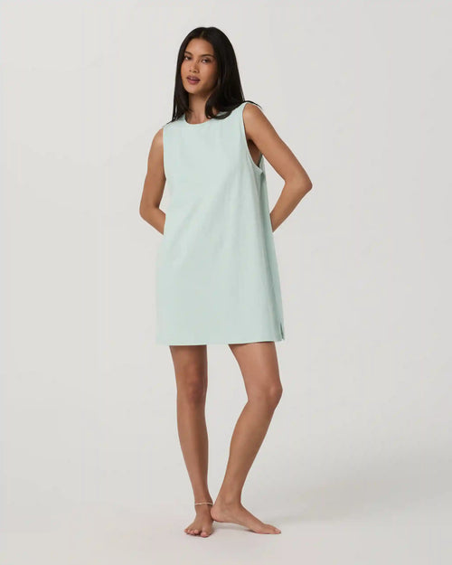 Heavyweight Cotton Easy Dress | Seaside