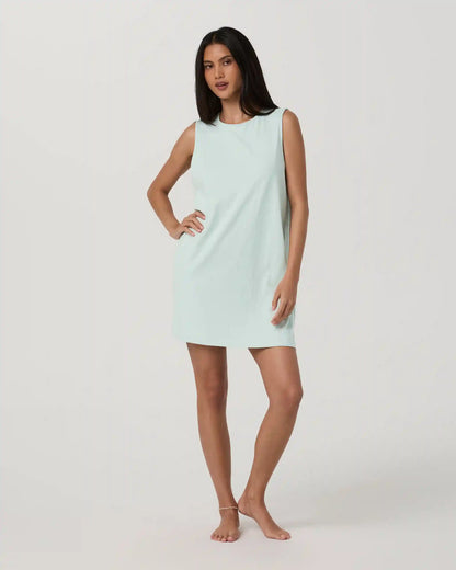 Heavyweight Cotton Easy Dress | Seaside