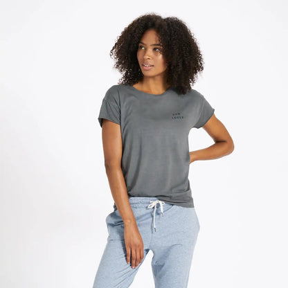 Land to Sea Tee | Charcoal